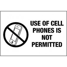 No Cell Phones Sign
